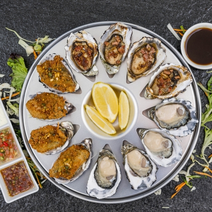 oyster menu plate